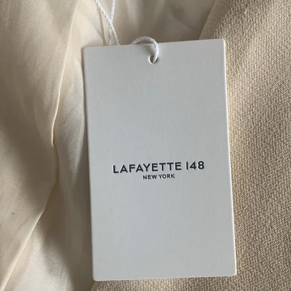 Lafayette 148 NY Wool-Blend Boyfriend Blazer Buff 2X NWT $1798 - Picture 6 of 7